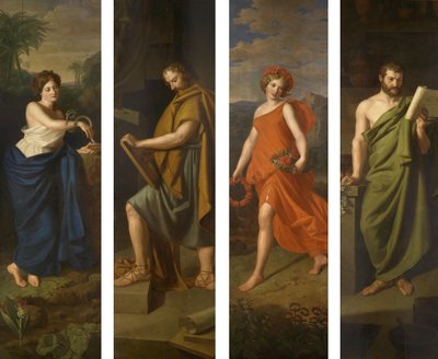 Hygieia, Hippocrates, Flora and Galen by Ferdinand Georg Waldmuller